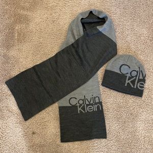 NWOT Calvin Klein Scarf and Beanie